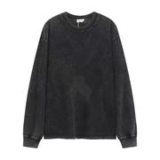 ユニセック  丸襟  ロングスリーブ ルーズフィット カジュアル T シャツ（大サイズ対応）