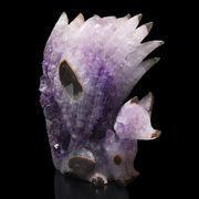 【動画】【一点物】　彫り物　アメジスト　九尾の狐　ブラジル産