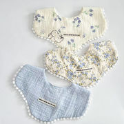 ベビーエプロン　純綿よだれ掛け　ガーゼ首掛け　韓国ベビー用品