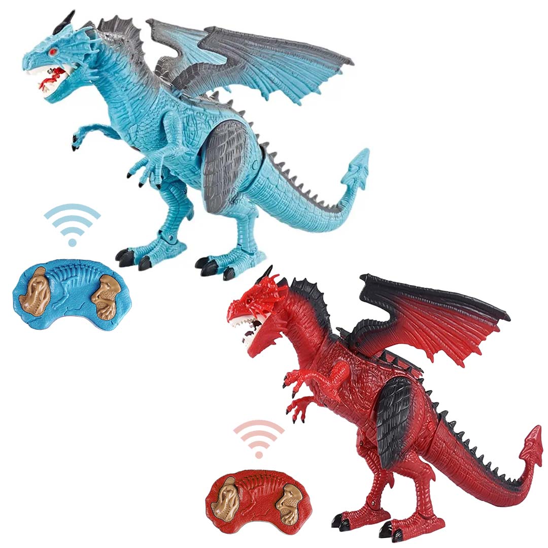 玩具 ドラゴン ラジコン 霧吐く レッドorブルー 特大 竜 龍 置物 鳴く | 卸売・ 問屋・仕入れの専門サイト【NETSEA】