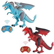 玩具 ドラゴン ラジコン 霧吐く レッドorブルー 特大 竜 龍 置物 鳴く バースデー おもちゃ 男の子 ド迫力