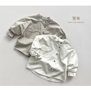 2025秋新品 い韓国風子供服  ワイシャツ ベビー服 キッズ 長袖 トップス80-130cm 2色