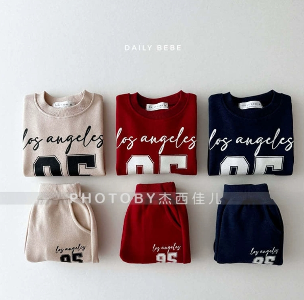 2025新登場　キッズ女の子　スウェット＋ロングパンツ　セットアップ　★80-130CM　