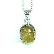 ルチルクォーツ ハイクオリティー シルバー プチペンダント パワーストーン 天然石