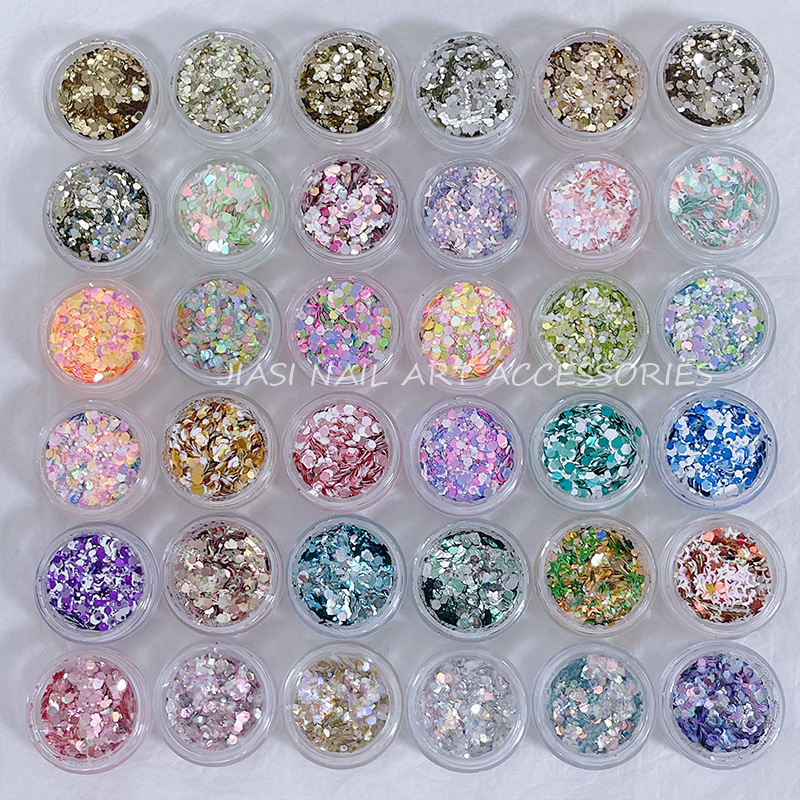 ジェルネイル ラメ グリッター ホログラム ケース付 ネイルパーツ ネイル用品 ギャラクシー セルフネイル