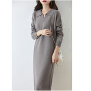 初回送料無料　ニットセーターゆったり長袖ワンピース　レディースファッション人気トレンド