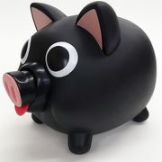 サンスマイル 【予約販売】おしゃべり ブタ貯金箱 ブラック