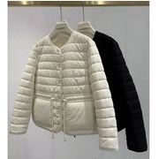 軽量 サイドスリット ウエストシェイプ コットンジャケット