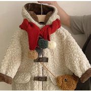 2025韓国版女の子コート冬モデル裏ボア裹起毛