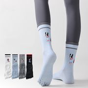 【2025冬新品】INS風  レディース  靴下 百掛け  ソックス   五本指ヨガソックス  4色