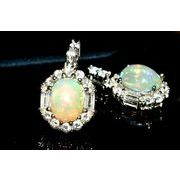 Silver925 プレシャスオパール 9x7mm オーバル ペンダントトップ 1個売り _PRG2365-2