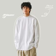 メンズファッション 無地 長袖Tシャツ 男女兼用 カジュアル トップス 春秋 2025新作★全6色