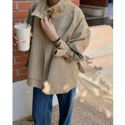 2025年INS 秋冬新作 　おしゃれ　厚手 長袖   デザイン感   韓国風  トレンチコート