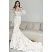 ウェディングドレス 白 結婚式 花嫁 サイズオーダーメイド可能 成人式 お呼ばれ ウェディング