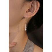 通勤用ピアス、気質イヤリング、 ポストsilver925 、ファッションアクセサリー、金属アレルギー対応