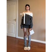 今季マストバイ    気質   おしゃれ   デザイン性  ワンショルダー  ニット  ドレス  ワンピース