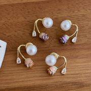 お花パールピアス