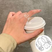 チェーンシルバー指輪 輪っか リング シルバーアクセサリー アレルギー対応 調整可能 おしゃれ 上品