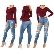大きいサイズ レトロパンツ ゆったり シンプル レディースデニムパンツ 痩せ見えパンツ デニムパンツ