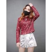 ヒップホップTシャツ ダンスウェア HIPHOPTシャツ JAZZTシャツ スパンコールTシャツ トップス