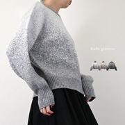 【2025新作】グラデーションラメニット　クルーネック　プルオーバー(32976)