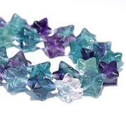 天然石 約16x10mm マルチカラー フローライト マカバスター（マルカバスター) 連材 1連売り 蛍石 Fluorite