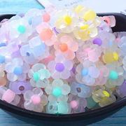 アクリルビーズ　アクセサリーパーツ　約500ｇ入り　お花 海外倉庫発送
