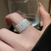 クーポン適用でお得に 早い者勝ち 2026 年ニューモデル シワ加工幅広リング 薬指戒 個性的アクセサリー