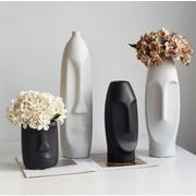 最終プライス 早い者勝ち 北欧風創意花瓶 セラミック製 2色選択可能 リビング/玄関/ワインキャビネット用