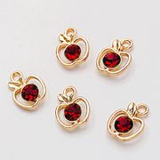 アンティークパーツ//りんごチャーム/ペンダント/春夏アクセサリー/白雪姫/最安値＆当日出荷