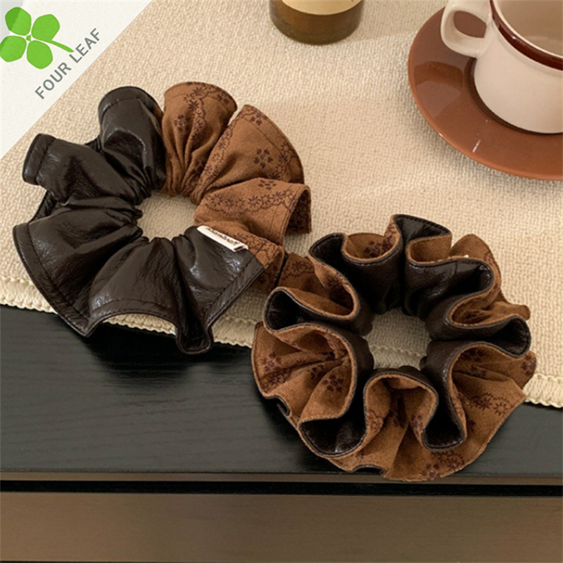 ヒョウ柄 シュシュ 髪飾り ヘアゴム 髪留め ヘアアクセサリー かわいい ファッション