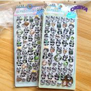 シール 3D ステッカー DIY用シール 手帳用 貼り付け 装飾 手芸用品 贈り物 パンダ 可愛い 9.5*23CM