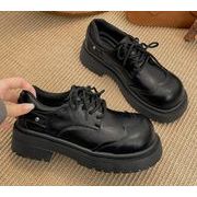 秋冬シューズ  パンプス ローファー フェイクレザー 厚底   お出かけ 靴