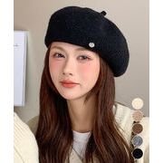 【日本倉庫即納】 レディース ベレー帽 秋冬 飾り