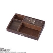 【卓上収納】スヌーピー オーバーナイター ブラウン