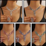 ネックレスイヤリングセット&ネックレスピアスセットE90058