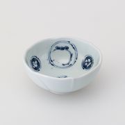 〈ＳＡＬＥ〉【波佐見焼】 藍染丸紋 桔梗小付　日本製