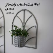 ◆アビテ◆打ち出し模様がポイントのガーデンシリーズ♪【フェルテ・アーチウォールポット・S】