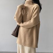 UQ0438トップス レディース セーター ニット カットソー 5色 長袖 韓国風 2025秋冬新作