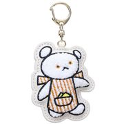 【キーホルダー】こぐまちゃんえほん サガラ刺繍キーホルダー しろくまちゃん