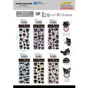 【12月16日締切】サンリオ キラキララインストーンシール（モノクロシリーズ）