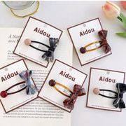 2025秋冬新作★韓国風 アクセサリーパーツ★キッズ ヘアアクセサリー★キッズ  ヘアピン★ヘアクリップ