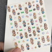 ぷくぷくシール ぷっくりシール 3Dステッカー 立体ステッカー エポキシステッカー　ヌイグルミ