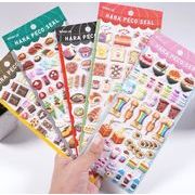 手帳素材装飾　3D　貼り付けパーツぷくぷく立体シール　携帯装飾品　エポキシステッカー