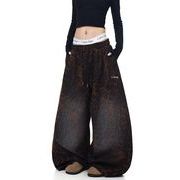 【予約226884】大きいサイズ秋冬 韓国 カレッジ風 新しいデザイン カジュアル パンツ S ~3L