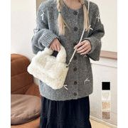 【日本倉庫即納】 ファーショルダーバッグ パールチェーン鞄