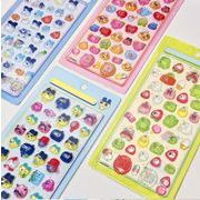 手帳素材 手芸DIY 手帳シール ステッカー 3Dシール 粘着シール 装飾シール リスタルの質感