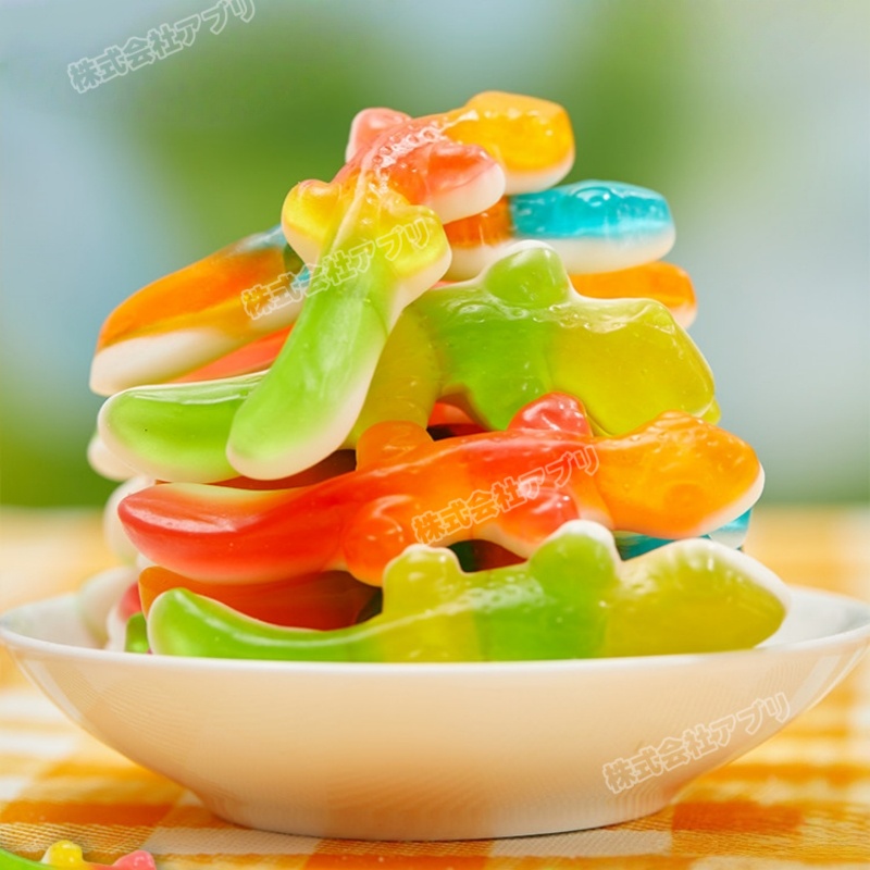 新品登場！】トローリ Trolli トカゲ グミ フルーツ味 咀嚼音 SNSで