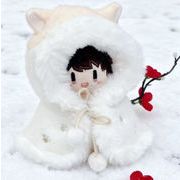 ドール用スリーピングバッグ風ミニケープ 着せ替え服 10/20cm コットンドール対応 ぬいぐるみ用服