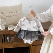 2026春秋子供服 シンプル 可愛い ロンパース 連体服 韓国風 防寒 温かい ベビー服 キッズ服 [66~90cm]